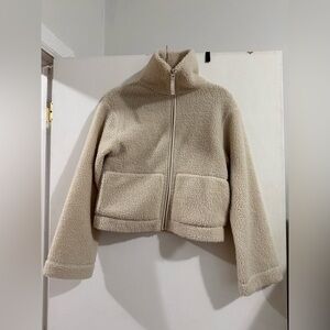 H&M Cream Teddy Jacket